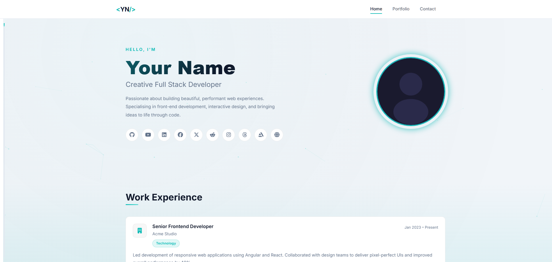 SSG Resume Template